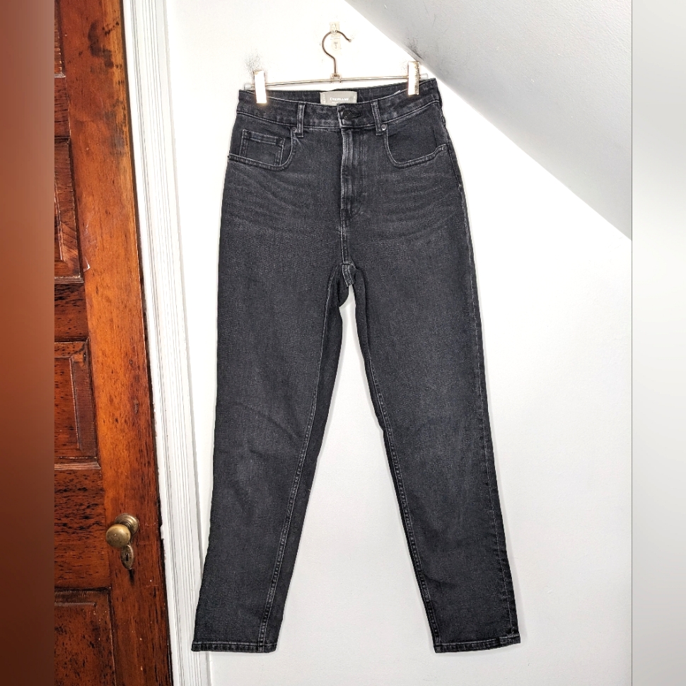 Everlane The High Rise Curvy Cheeky Jean Washed Black Size 26 Regular